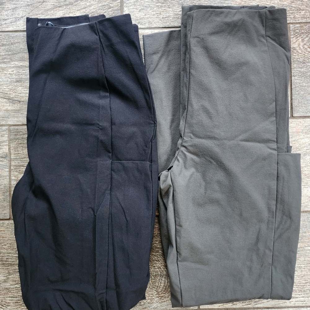 Athleta Bundle Lot Pull On Pants Scrubs Sz 2 Small